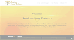 Desktop Screenshot of americanhoneyproducers.org